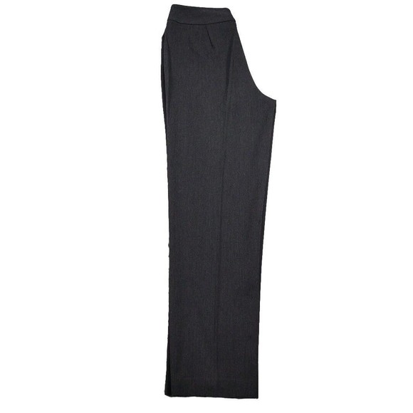 Trousers Dress Pants Stretch Wide Careers Grey Side Zipper Size 10 Talbots - Picture 4 of 11